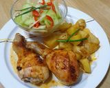 Foto del paso 7 de la receta: Jamoncitos de pollo o pavo asados al pimentón, ajo y mantequilla