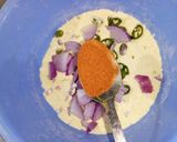 A picture of step 6 of Pakora curry.