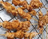 A picture of step 4 of Chicken Suya.