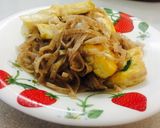 Hình bước làm 3 của món Phở gạo lứt xào chay