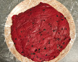 Foto langkah ke 3 dari resep Red Velvet Chips Soft mini cookies. Simple No mixer..!.