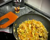 Foto del paso 5 de la receta: Sargo con langostinos y cremoso de mejillones