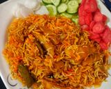 A picture of step 14 of Karachi Bombay biryani (without meat).