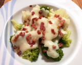 Foto del paso 6 de la receta: Brócoli y Coliflor con Salsa de Patatas y Queso