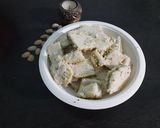 A picture of step 7 of Sandwhich dhokla.