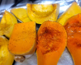A picture of step 1 of Butternut n a hint of acorn squash soup.