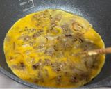 A picture of step 5 of My Mom’s Meat Omelette for Obento lunch box.