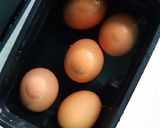 A picture of step 1 of Dressed or Stuffed Eggs in 3 ways.