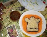 A picture of step 12 of Cook pad logo Carrot macaroni with spinach stew.