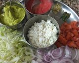 A picture of step 4 of Vegetables paneer Kathi roll with avocado twist (very healthy ve.