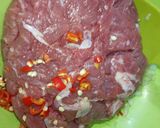 Hình bước làm 1 của món Đọt Bí Xào Thịt Bò