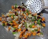 A picture of step 3 of Spinach vermicelli biryani.