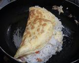 Foto del paso 5 de la receta: Omelette de arroz con queso y jamón