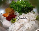 A picture of step 1 of Jowar-Radish Paratha with  Aloo Methi Subzi.