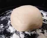 A picture of step 1 of Punjabi aloo parantha.