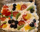 A picture of step 6 of Fresh Cream Fruit Cake.