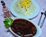 عکس مرحله 4 از دستور خورشت به با گردو