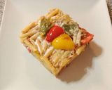 Foto del paso 2 de la receta Pasta macarrones tiburón con pimientos tres colores