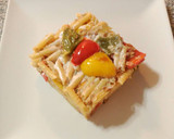 Foto del paso 2 de la receta: Pasta macarrones tiburón con pimientos tres colores