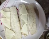 A picture of step 1 of Veg Subway sandwich.