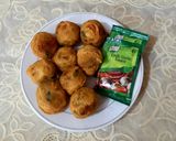 A picture of step 6 of Aloo baray.