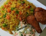 A picture of step 1 of Fried rice and chicken.