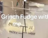 A picture of step 1 of Grinch fudge.