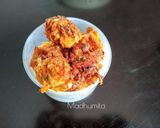 A picture of step 2 of Cabbage Kofta Kadhi.