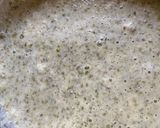 A picture of step 2 of Pesarattu with tangy, spicy Thokku.