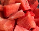 A picture of step 1 of Watermelon Citrus Juice.