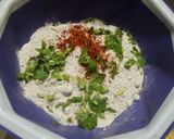 A picture of step 2 of Kuttu Atta Fritters.