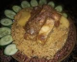 A picture of step 9 of Sindhi style fish pulao.