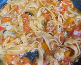รูปขั้นตอนการทำที่ 4 ของ Fettuccineมะเขือเทศชีส