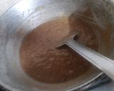 A picture of step 2 of Singhara Atta ladoo.
