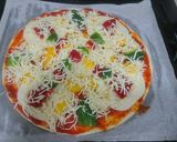Foto del paso 1 de la receta: Pizza de pimientos y mozzarella
