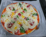 Foto del paso 1 de la receta: Pizza de pimientos y mozzarella