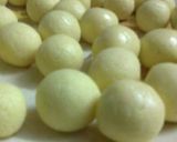 A picture of step 1 of Rass malai.