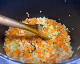 A picture of step 2 of Ribollita - rich man's poor man's soup.
