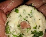 A picture of step 3 of Sagar ratna style dahi vadas.