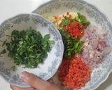 A picture of step 4 of Vegetable Kofta with chapati.