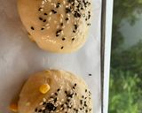 รูปขั้นตอนการทำที่ 4 ของ บันไส้โมจิกับครีมข้าวโพด🌽Mochi& Corn Cream Bun🍞🍡