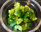A picture of step 3 of Chilled Cucumber in Sauce.