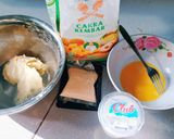 Foto langkah ke 1 dari resep DS7. Roti Melon Doraemon Abal Abal (no oven, no mixer).