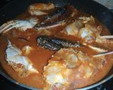 A picture of step 8 of Kadhai Crab.