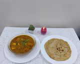 A picture of step 5 of Green peas with Paneer.