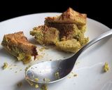 A picture of step 9 of Matcha Bread & Butter Pudding.