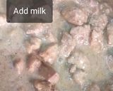 A picture of step 5 of White karahi #Ramadankityari.