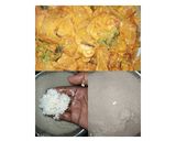 A picture of step 1 of Seeraga samba(Jeerasal and Khaima) chicken biriyani.