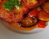 Foto del paso 6 de la receta: Pollo milanesa con tumbet