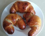 A picture of step 5 of Ensaimadas and Mountain Croissants.